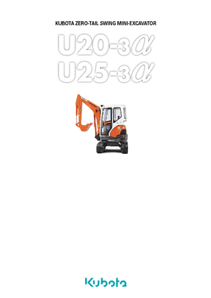 Mini Pelles Kubota U25-3α GL