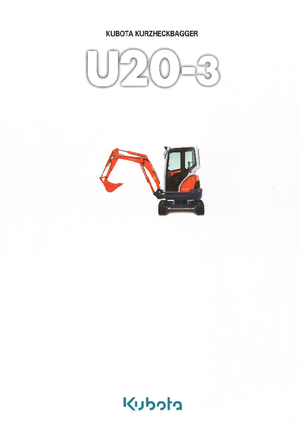 Mini Pelles Kubota U20-3α GL