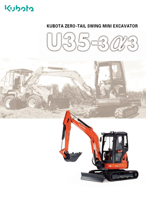 Mini Pelles Kubota U35-3α2