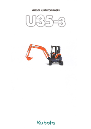 Mini Pelles Kubota U35-3 G