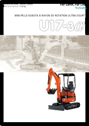 Mini Pelles Kubota U17-3a