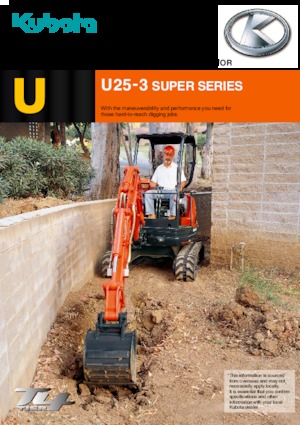 Mini Pelles Kubota U25-3S