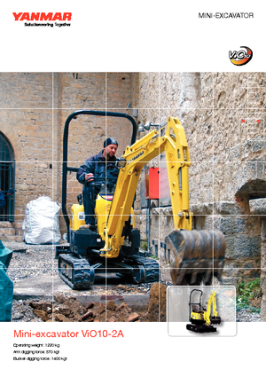 Mini Pelles Yanmar VIO 10-2 A