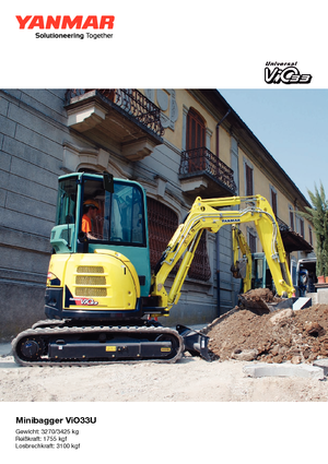 Mini Pelles Yanmar VIO 33 U