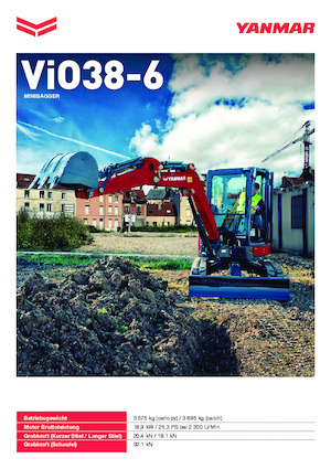 Mini Pelles Yanmar ViO38-6 