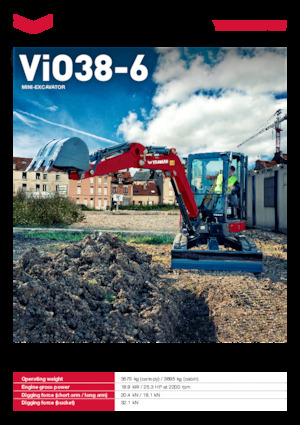 Mini Pelles Yanmar ViO38-6 