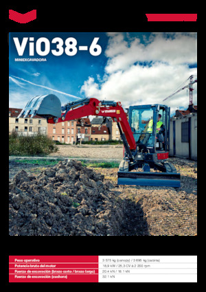 Mini Pelles Yanmar ViO38-6 