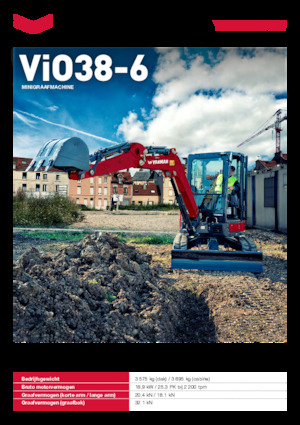 Mini Pelles Yanmar ViO38-6 