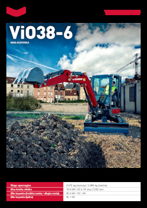 Mini Pelles Yanmar ViO38-6 