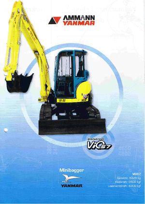 Mini Pelles Yanmar VIO 57 U