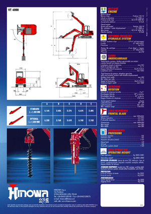 Mini Pelles Hinowa VT 4000