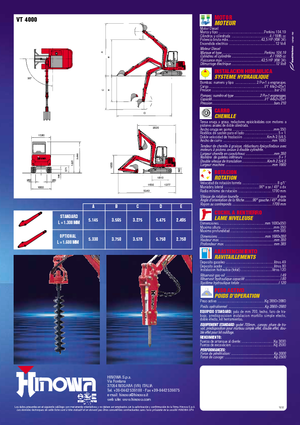 Mini Pelles Hinowa VT 4000