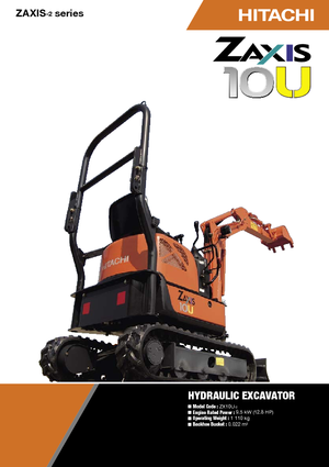 Mini Pelles Hitachi ZX10U-2