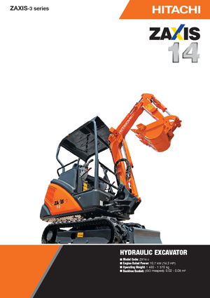 Mini Pelles Hitachi ZX 14-3