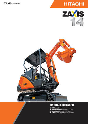 Mini Pelles Hitachi ZX 14-3