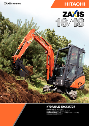 Mini Pelles Hitachi ZX 18-3