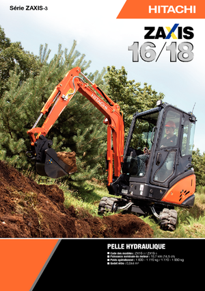 Mini Pelles Hitachi ZX 16-3