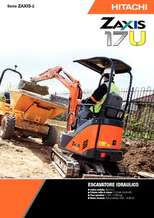 Mini Pelles Hitachi ZX 17 U-2