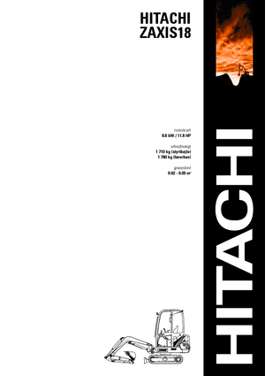 Mini Pelles Hitachi ZX 18