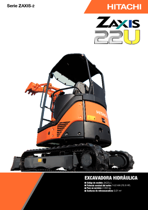 Mini Pelles Hitachi ZX 22 U-2