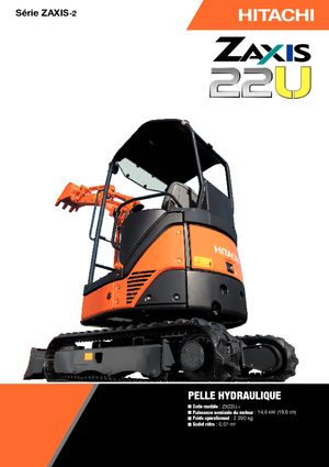 Mini Pelles Hitachi ZX 22 U-2