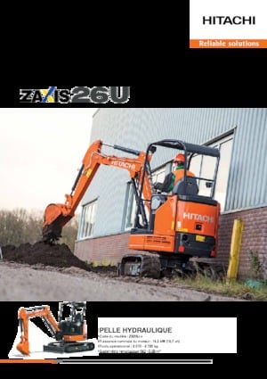 Mini Pelles Hitachi ZX26U-5