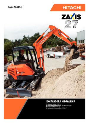 Mini Pelles Hitachi ZX 27-3