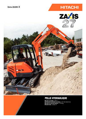 Mini Pelles Hitachi ZX 27-3