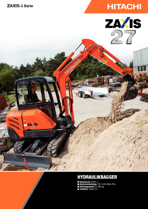 Mini Pelles Hitachi ZX 27-3