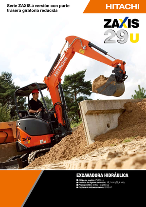 Mini Pelles Hitachi ZX 29 U 3