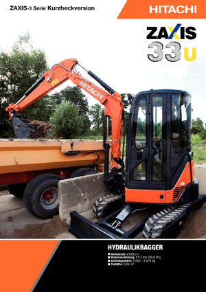 Mini Pelles Hitachi ZX 33 U 3