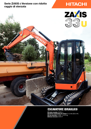 Mini Pelles Hitachi ZX 33 U 3