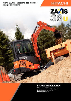 Mini Pelles Hitachi ZX 38 U 3