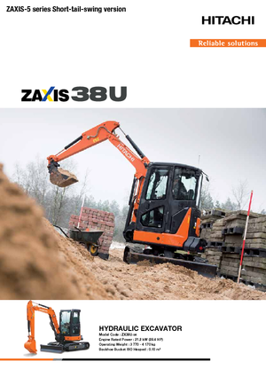 Mini Pelles Hitachi ZX38U-5A