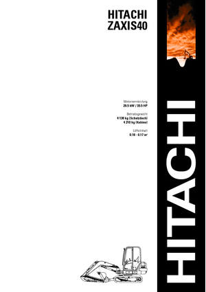 Mini Pelles Hitachi ZX 40