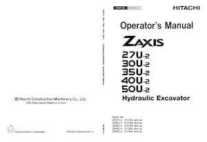Mini Pelles Hitachi ZX 40 U-2