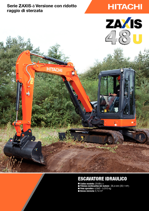 Mini Pelles Hitachi ZX 48 U 3