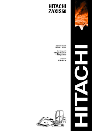 Mini Pelles Hitachi ZX 50