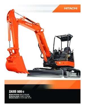 Mini Pelles Hitachi ZX 50 U-2