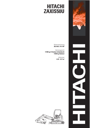 Mini Pelles Hitachi ZX 50 U