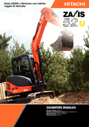 Mini Pelles Hitachi ZX 52 U 3