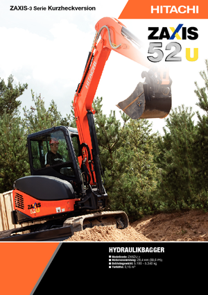 Mini Pelles Hitachi ZX 52 U 3