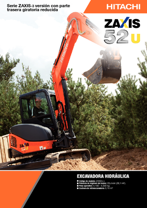 Mini Pelles Hitachi ZX 52 U 3