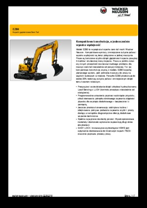 Excavatrice sur chenilles Wacker Neuson EZ80