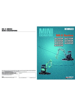 Mini Pelles Kobelco SK 35 SR 5