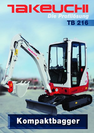 Mini Pelles Takeuchi TB216S
