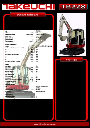 Mini Pelles Takeuchi TB 228 