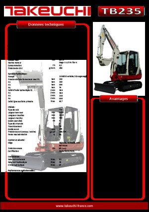 Mini Pelles Takeuchi TB 235