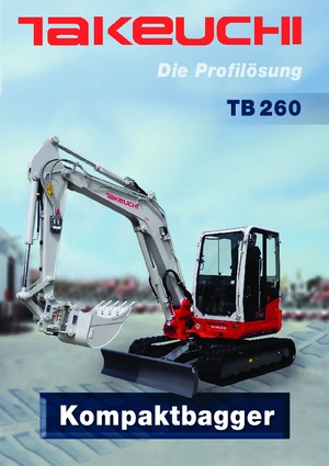 Mini Pelles Takeuchi TB 260
