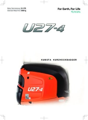 Mini Pelles Kubota U27-4 NGL